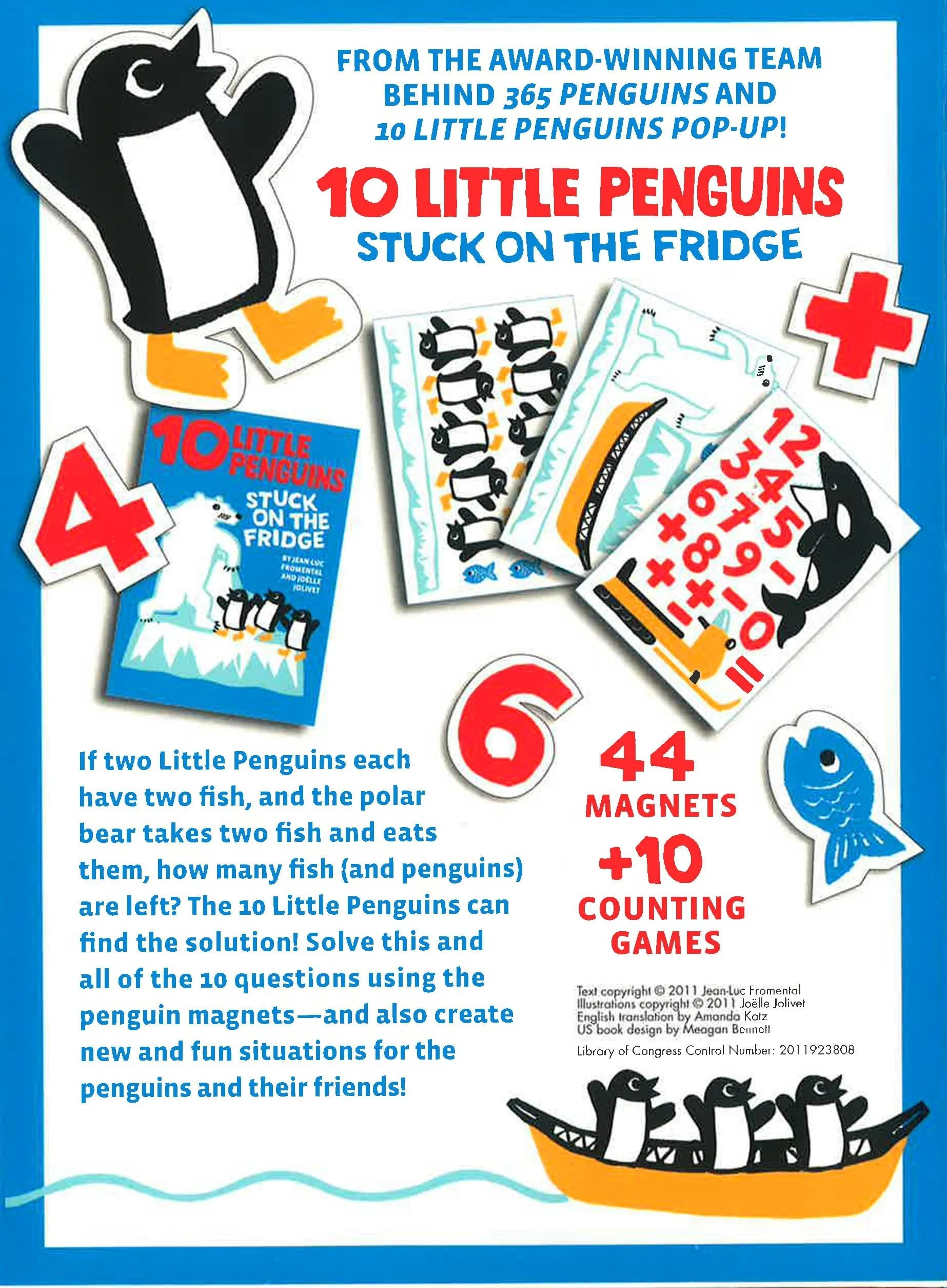 10 Little Penguins Stuck On The Fridge