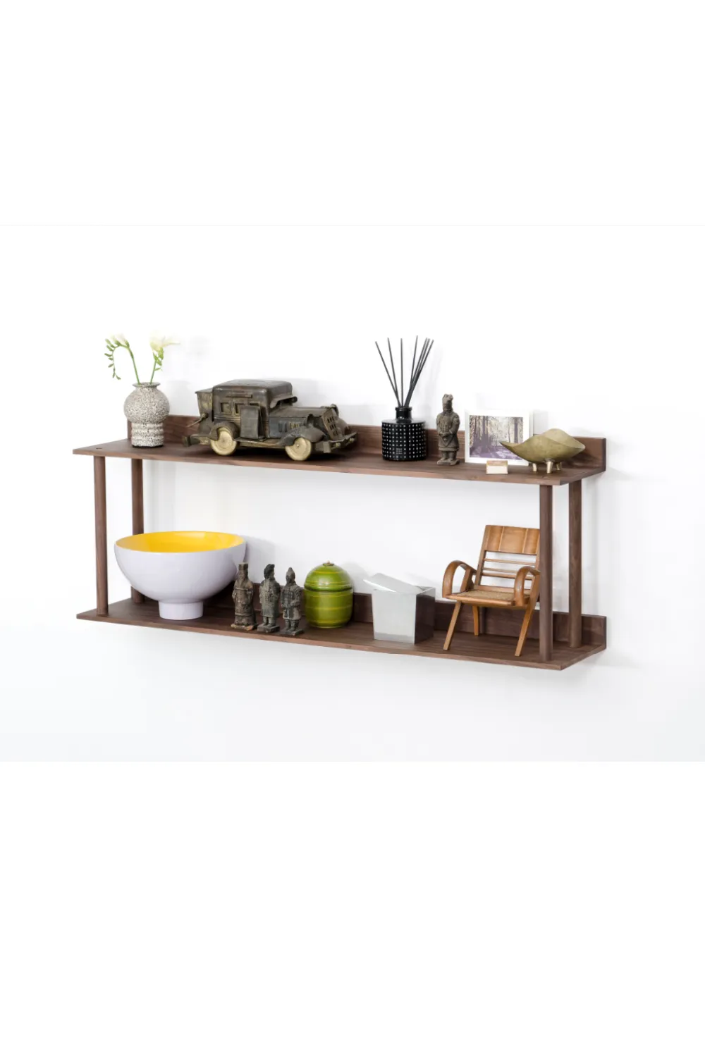 2 Level Wooden Wall Shelf | Wireworks Platform 2