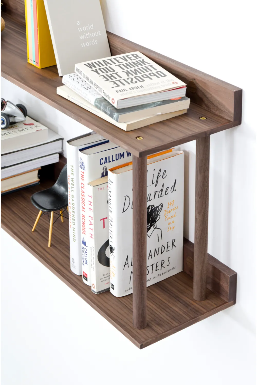 2 Level Wooden Wall Shelf | Wireworks Platform 2