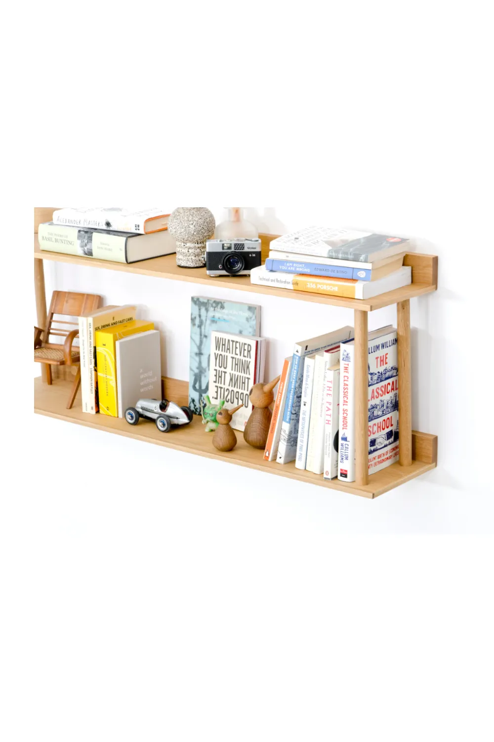 2 Level Wooden Wall Shelf | Wireworks Platform 2