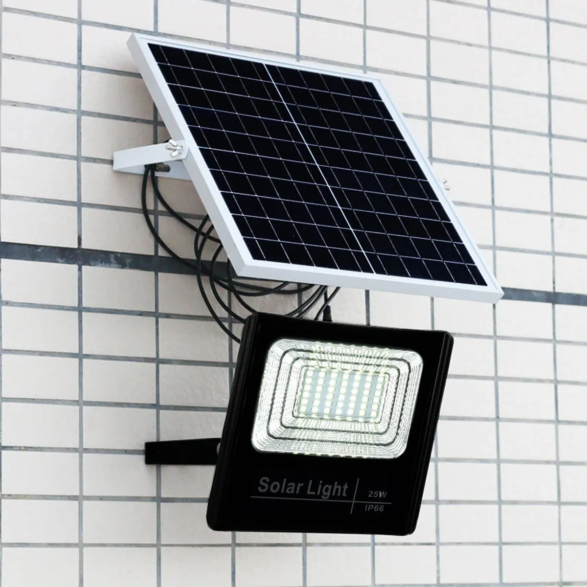 25 Watt Solar Flood Light (White)