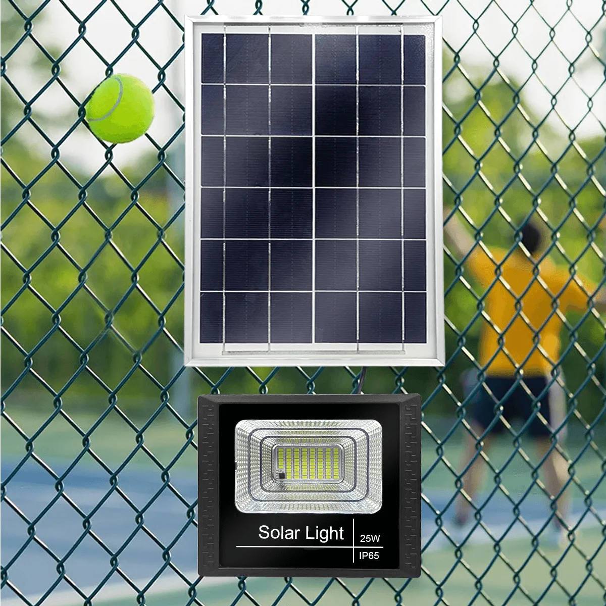 25 Watt Solar Flood Light (White)