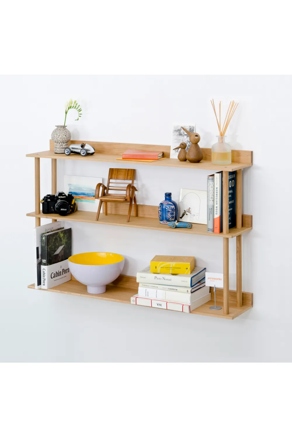 3 Level Wooden Wall Shelf  | Wireworks Platform 3