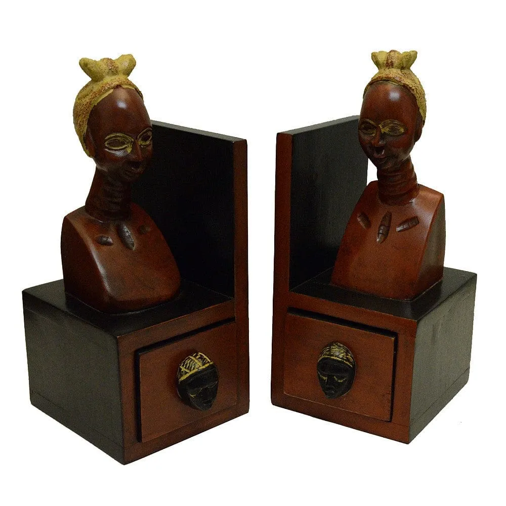 African Queen Bookends