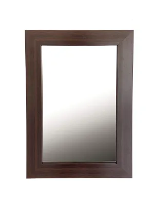 Ag Crafts 004(2") Brown Rectangular Framed Bathroom Wall Mirror