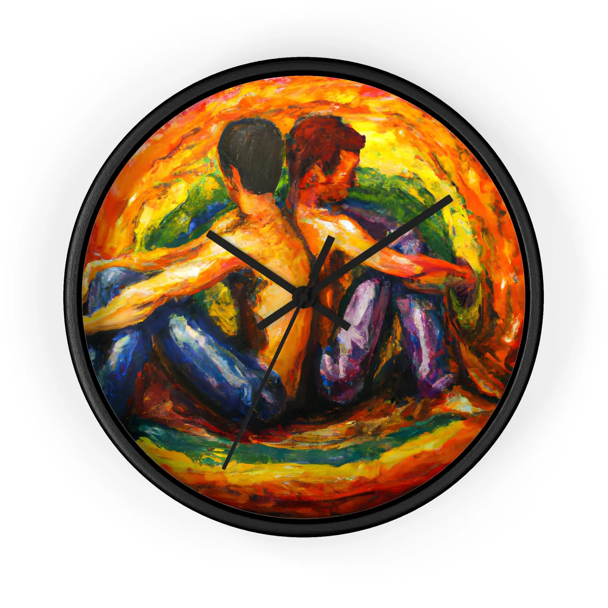 Aiden - Gay Love Wall Clock