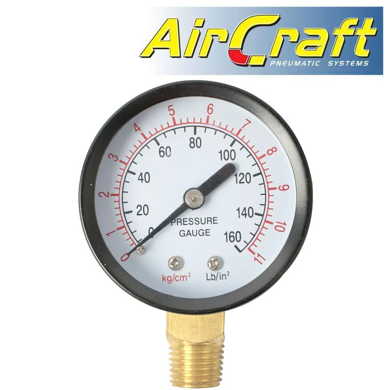 AIRCRAFT AIR GAUGE 85PSI/6BAR 1/4M BOT. FIT  FOR SG PP PAINT POTS SG PPX13