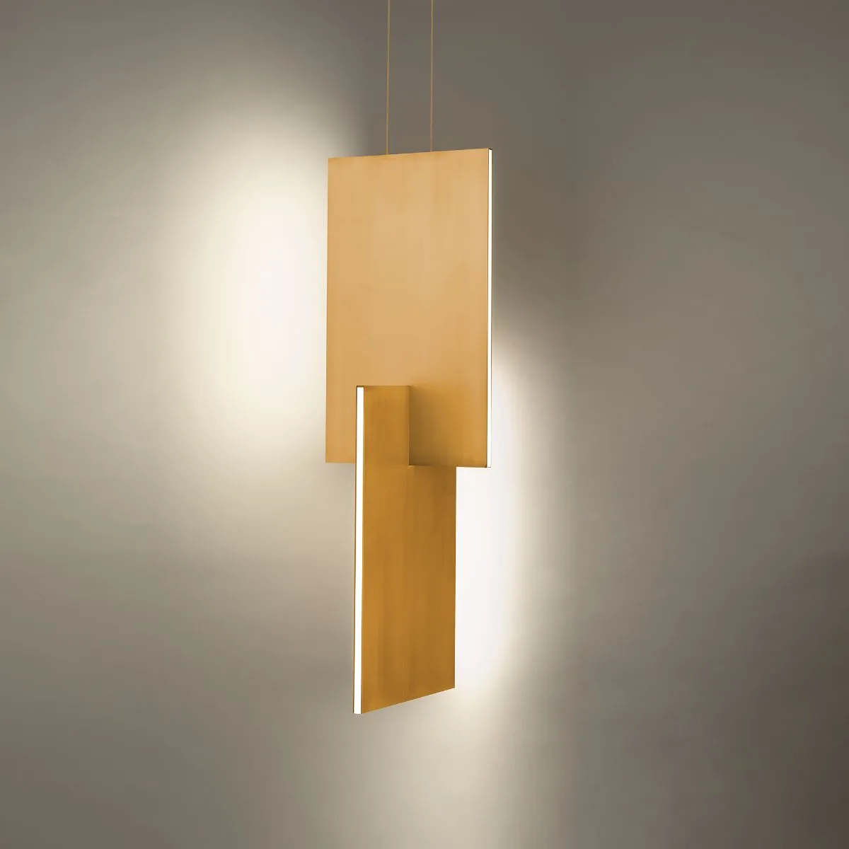 Amari 11 in. 8 Lights LED Pendant Light brass finish