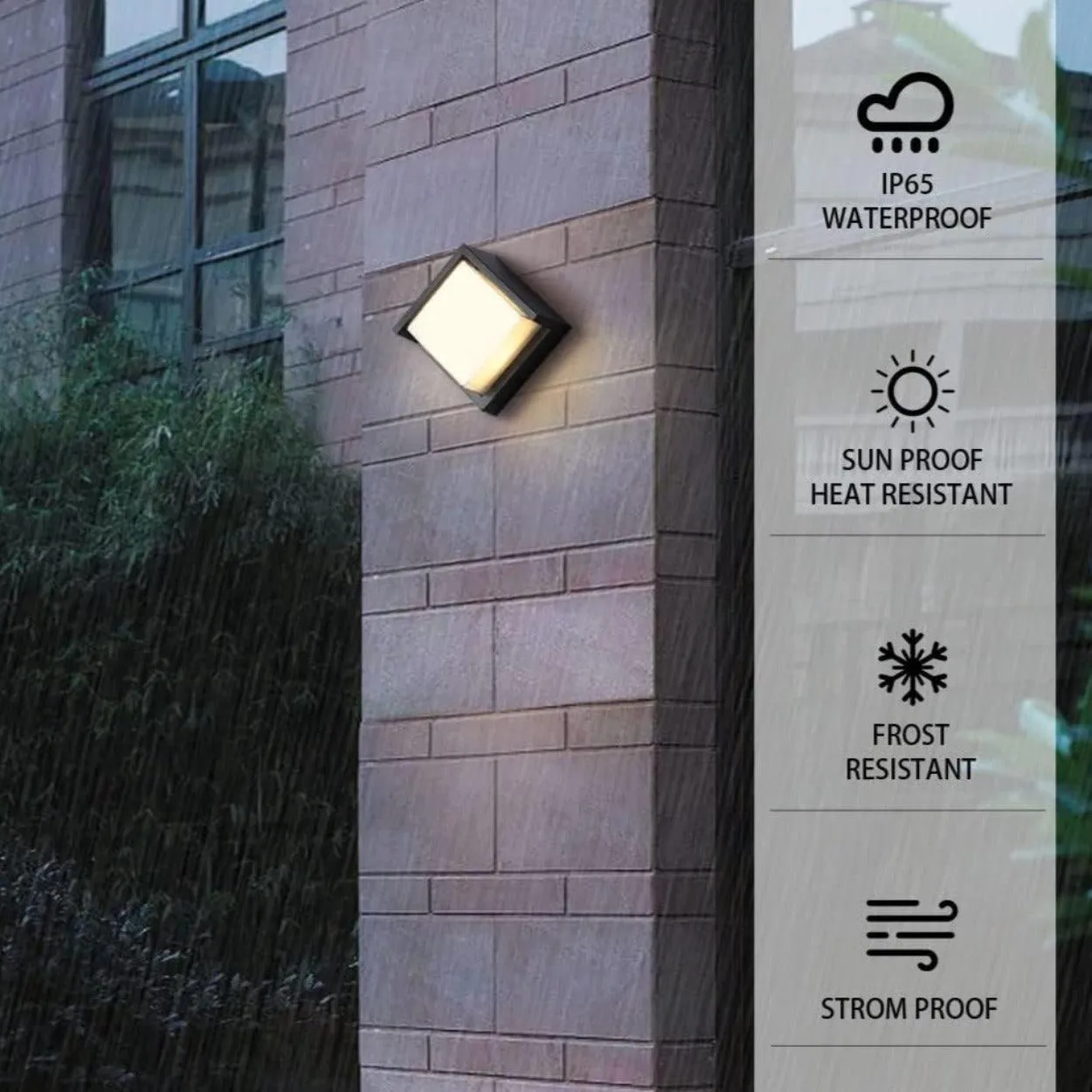 ANKUR EYEBROW OUTDOOR RATED ACRYLIC LED WALL LIGHT