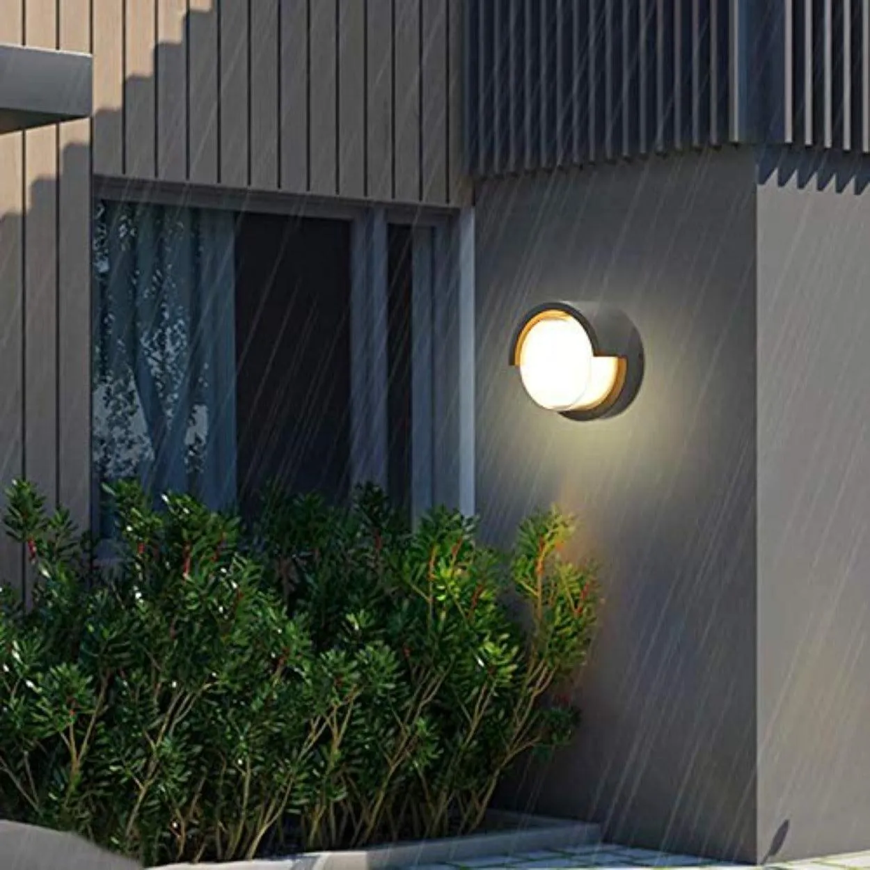 ANKUR EYEBROW OUTDOOR RATED ACRYLIC LED WALL LIGHT