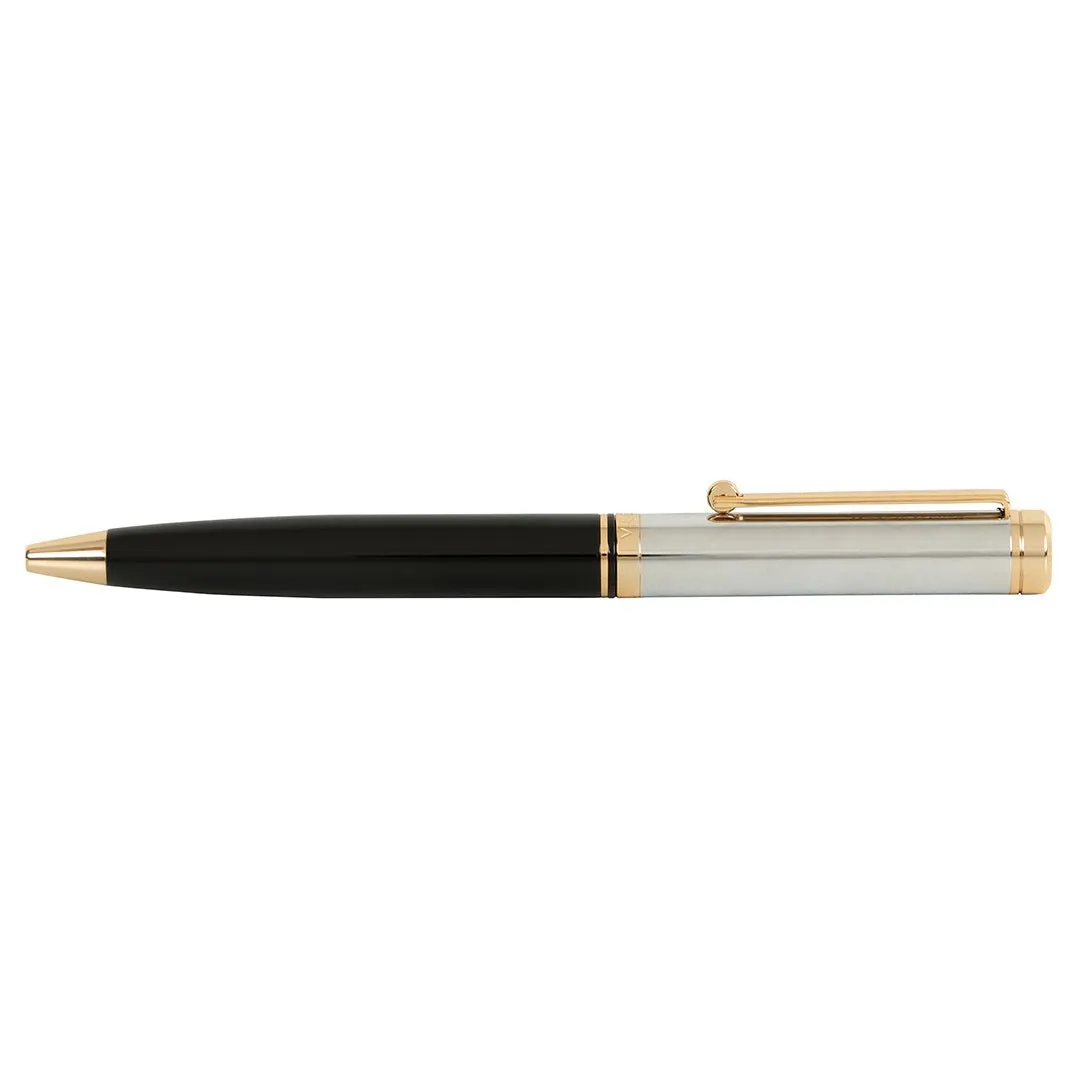 Arista Ballpoint Pen With Gold Chrome Table Clock