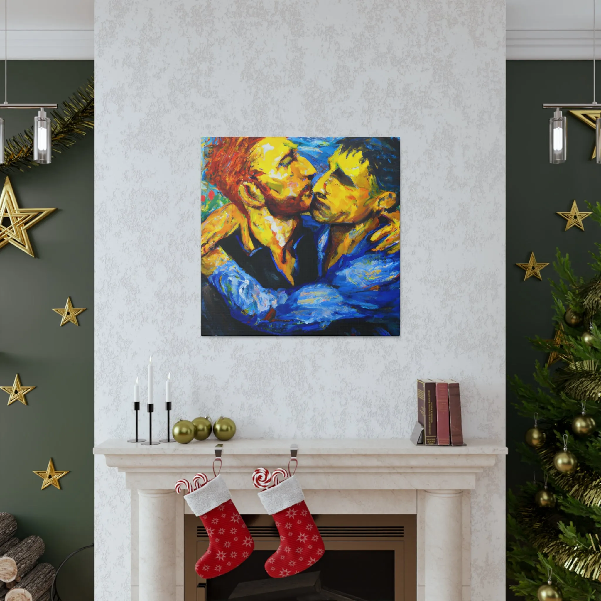 ArtemisiaGalilei - Gay Couple Wall Art