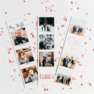 Brandian 24 Customised Photo Strip Prints Customized Photo Art Transform Your Memories into Artwork Add Text & Emoji Gift Multicolour 8 X 3 Inches (Pack of 8 Photo Strips)