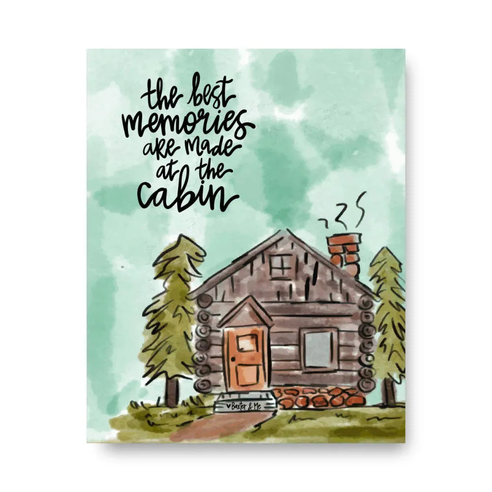 Cabin Memories Wrapped Canvas