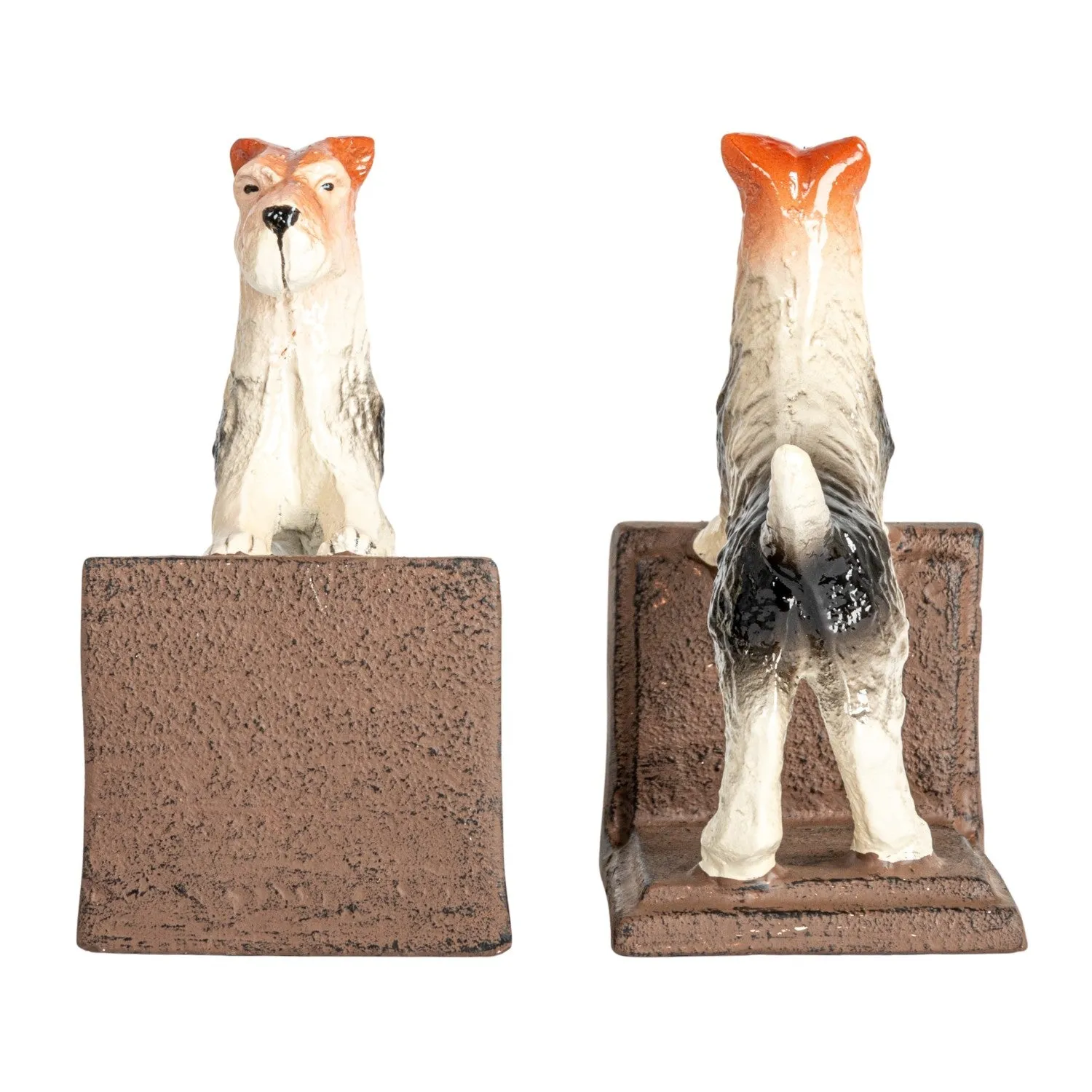 Cast Iron Jack Russell Terrier Bookends