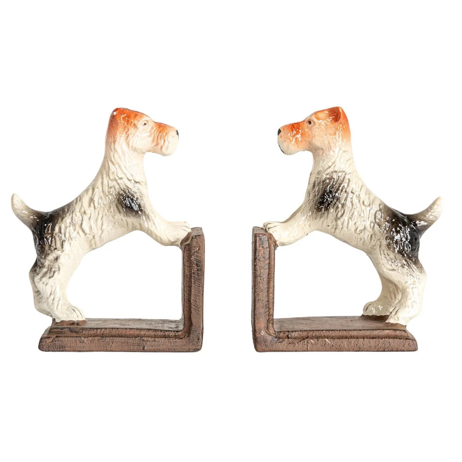 Cast Iron Jack Russell Terrier Bookends