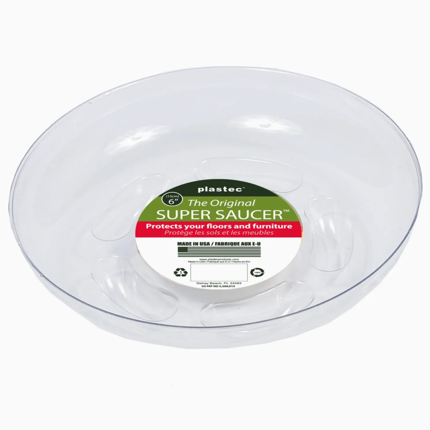 Clear Plant Super Saucer - 3 Sizes