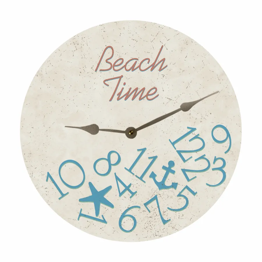 Coastal Wall Clock – Rustic Beach Inspired Home Accent