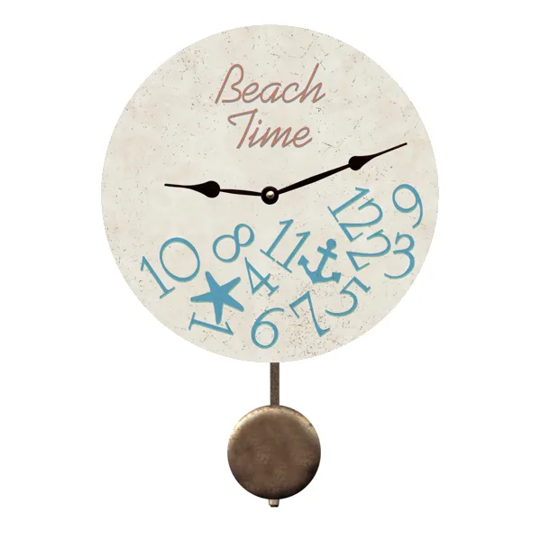 Coastal Wall Clock – Rustic Beach Inspired Home Accent