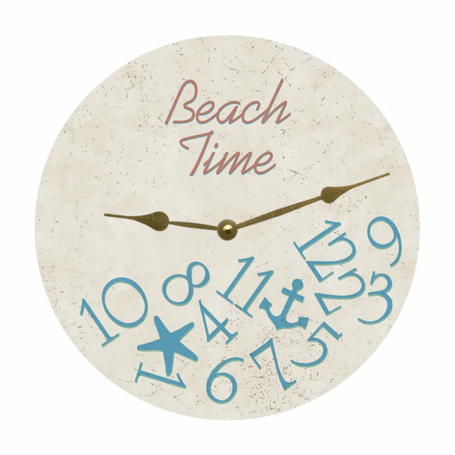 Coastal Wall Clock – Rustic Beach Inspired Home Accent