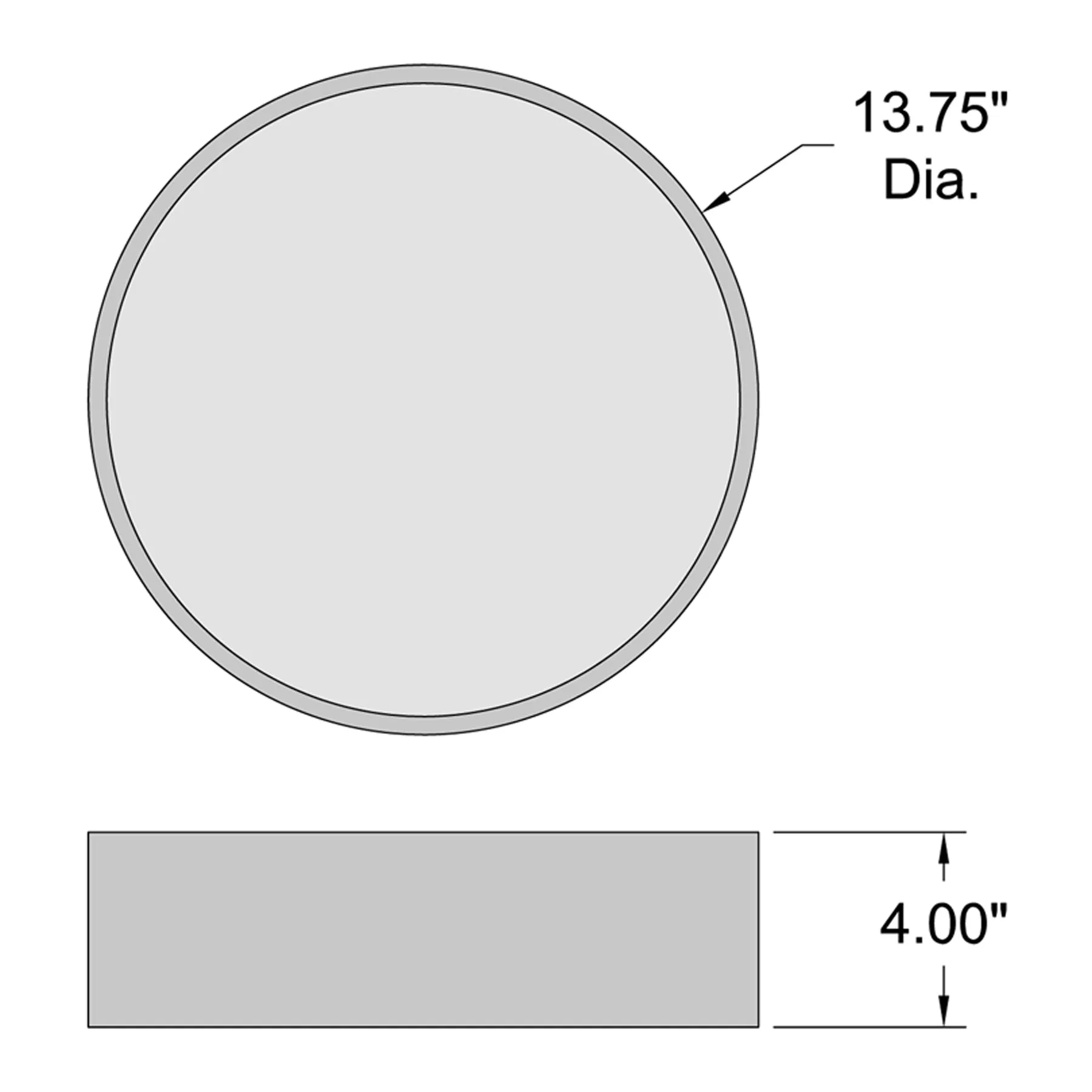 Como 1 Light 13.75in. Flush Mount - White