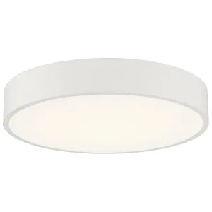 Como 1 Light 13.75in. Flush Mount - White