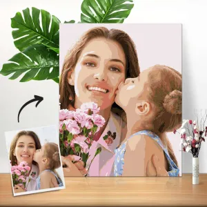 Custom Photo Paint By Number Digital Art Painting Frameless 50*60cm