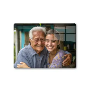 Customised/Personalized Clear Acrylic Wall Mount Frameless Picture Photo/Poster Frame For Anniversary, Birthday, Special Moment, 5mm Thickness (18 x 12 inches) (10 X 15 Inch)