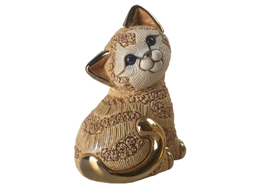 De Rosa Ginger Kitten Sitting Figurine