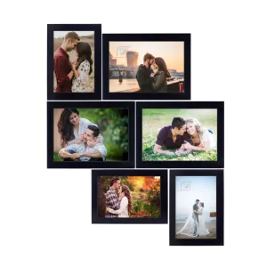 DJ ARTS Family Photo Frame Set Of 6 Picture Frames Family MDF Plaque |3 Units 4x6, 3 Units 5x7| , wood , Wall Mount