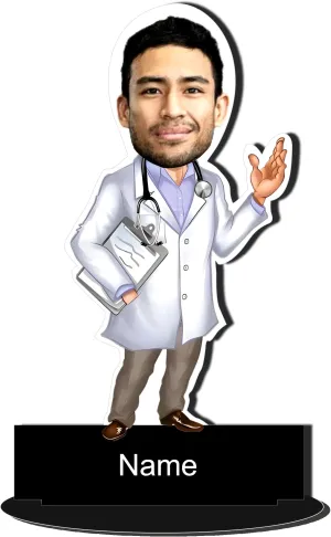 DON'T JUDGE ME Gifts Personalized Caricature Men Doctor