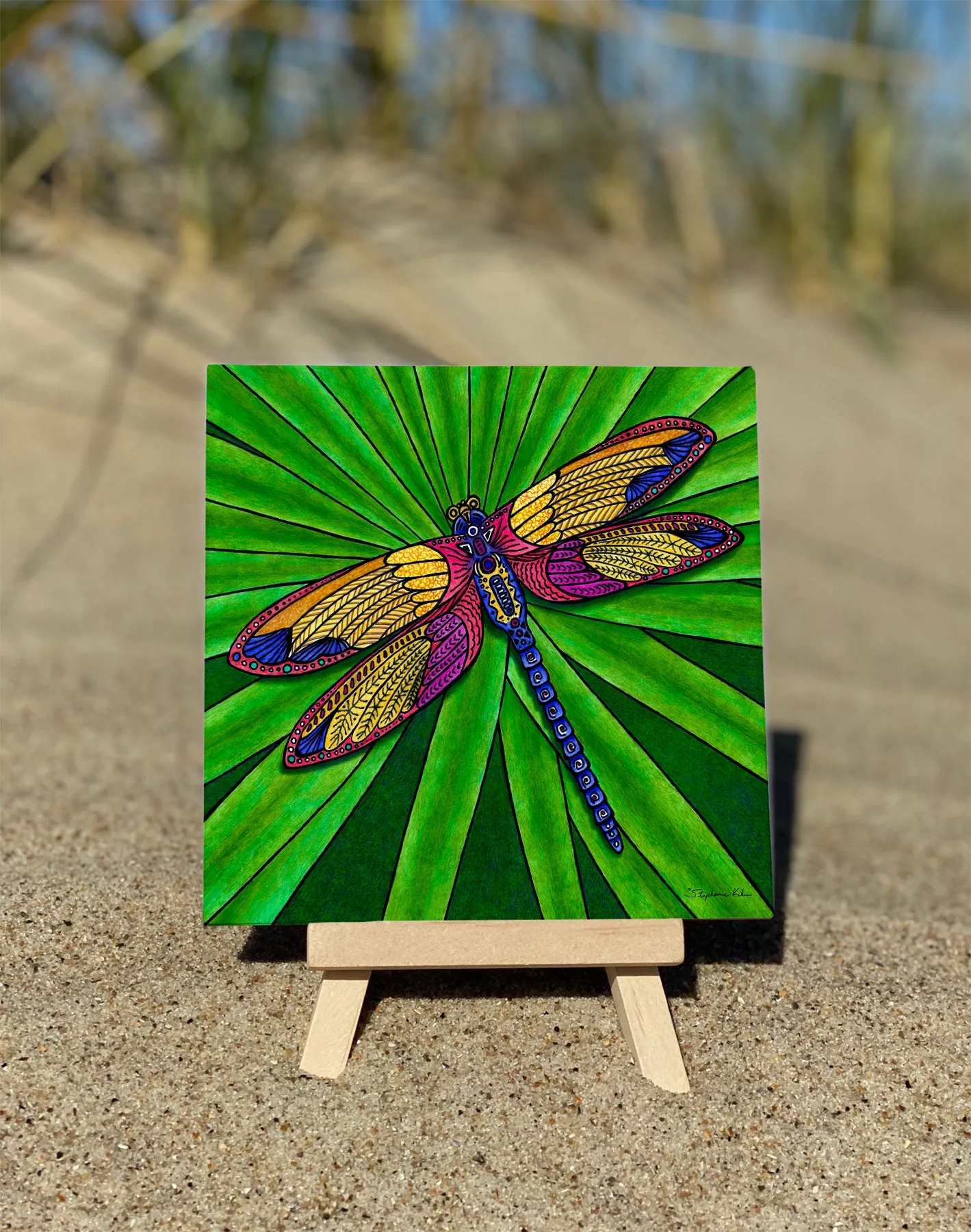 Dragonfly Ceramic Tile