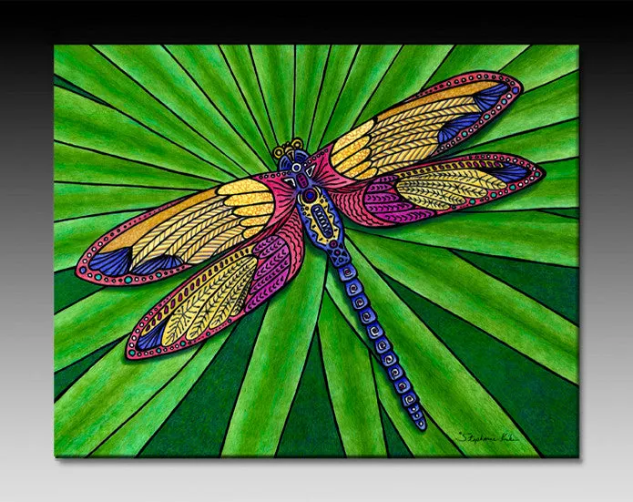 Dragonfly Ceramic Tile