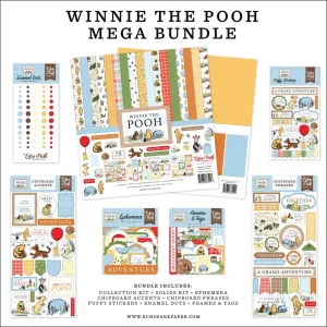 Echo Park Mega Bundle Collection Kit 12"X12" Winnie The Pooh