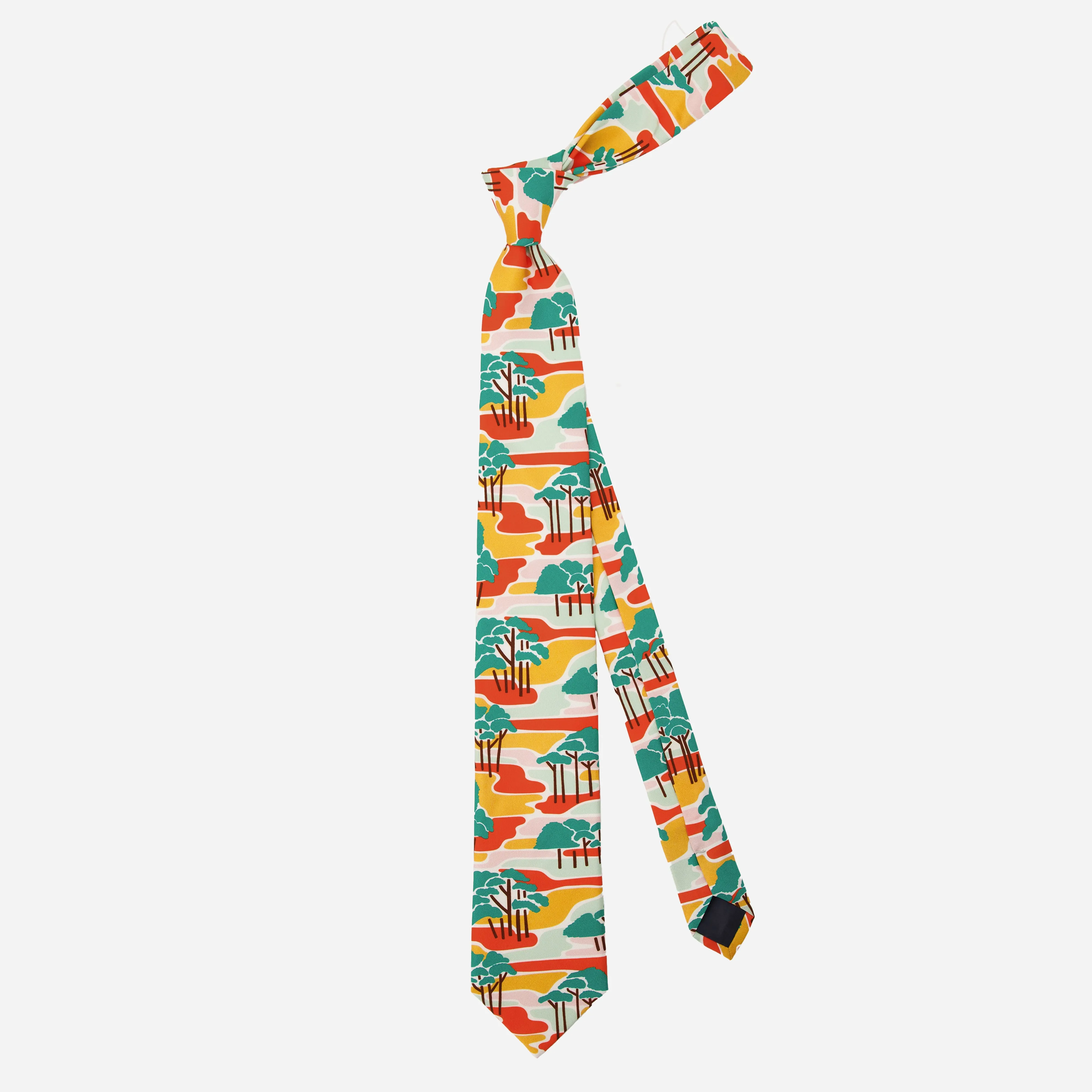 Elizabeth Olwen x Tie Bar Mellow Meadow Orange Tie