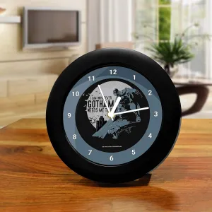 Epic Stuff - DC Comics -DC - I Am Whatever Gotham Needs to Be Table Clock Birthday Gift Official Licensed by Warner Bros,USA (India)