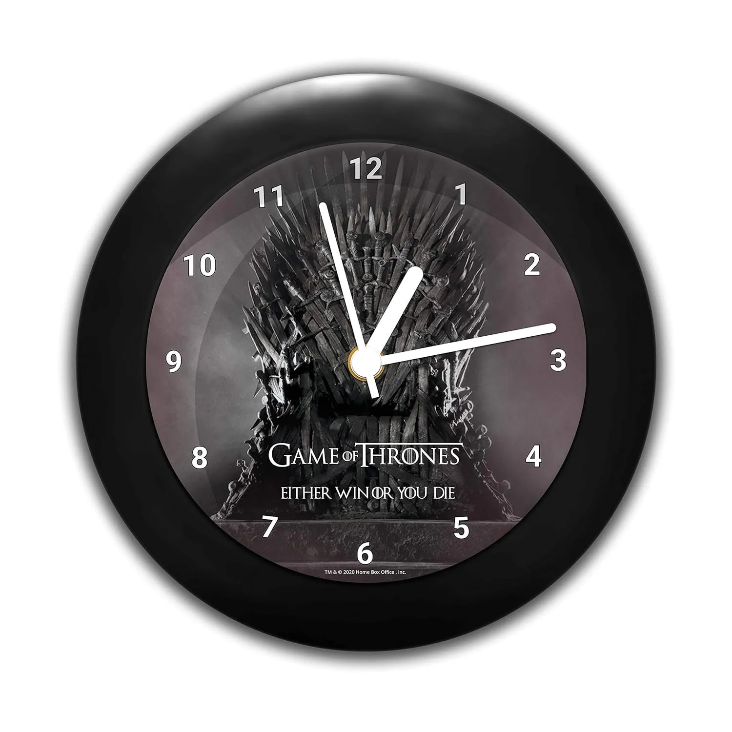 Epic Stuff - -Game of Thrones-Iron Thrones Table Clock Birthday Officially Licensed by HBO (Home Box Office) USA