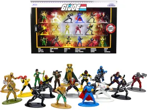 G.I. Joe Set of 18 Diecast Figurines Nano Metalfigs Series by Jada