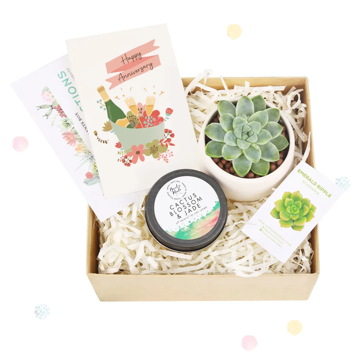 Gift Box - 1 Succulent and 1 Soy Candle