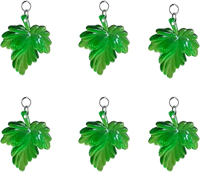 Green Leaves Shower Curtain Hooks