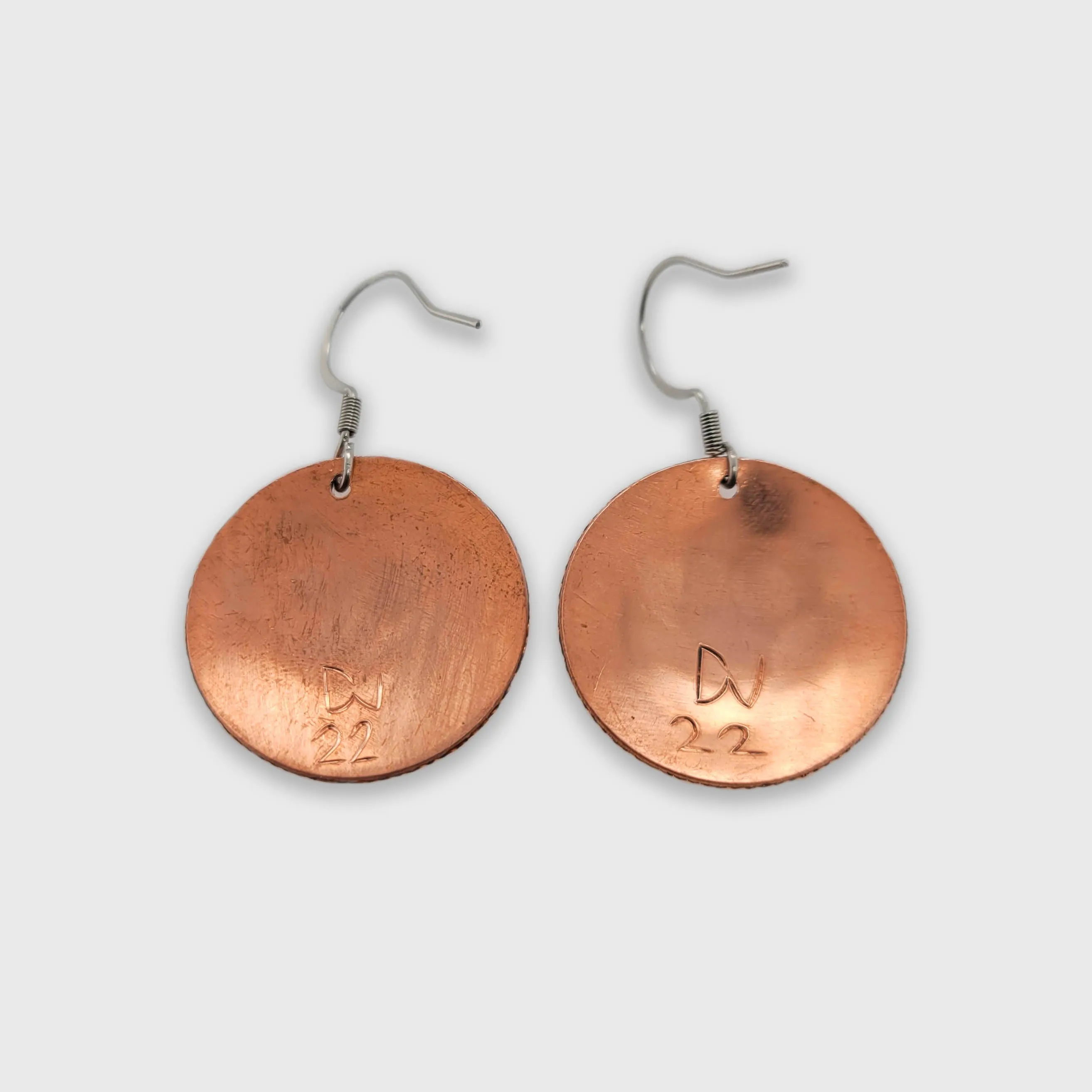 Haida Copper Salmon Egg Earrings