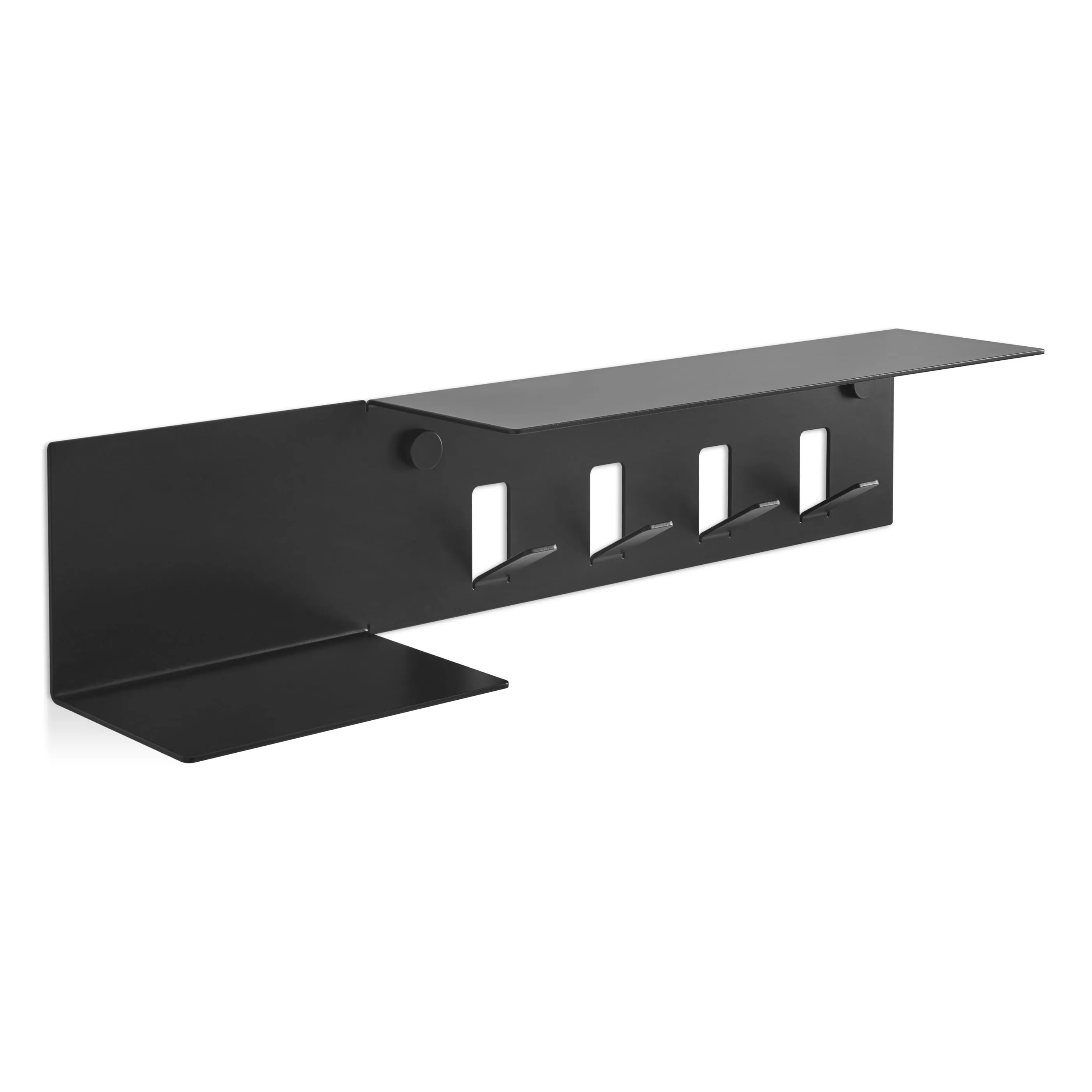 Hall Pass Wall Shelf with Hooks