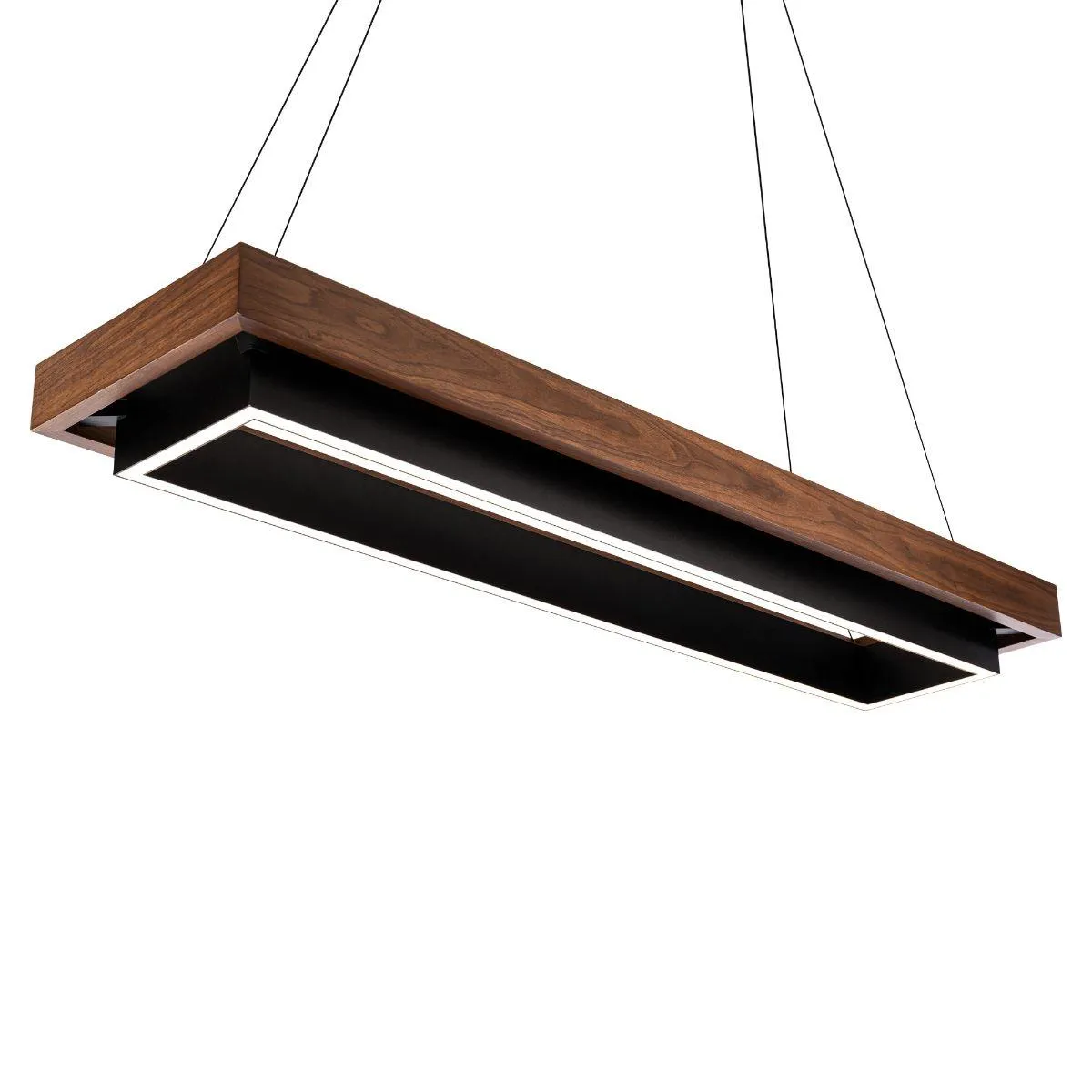 Huster 54 in. LED Pendant Light Black finish