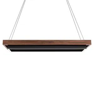 Huster 54 in. LED Pendant Light Black finish