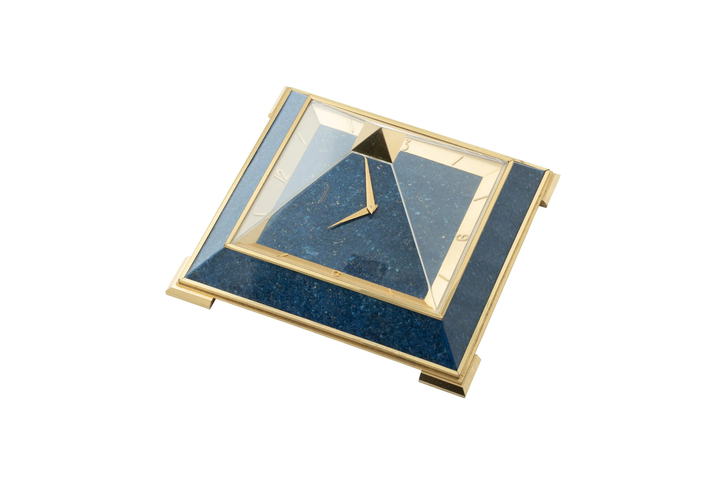 Jaeger-LeCoultre 8-Day Pyramid Clock 'Lapis Lazuli'