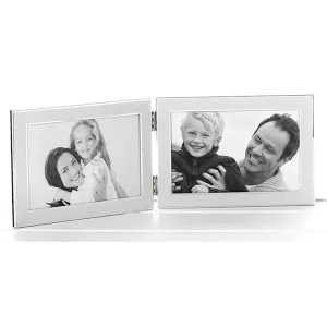 Joe Davies 4x6 Silver Double Photo Frame