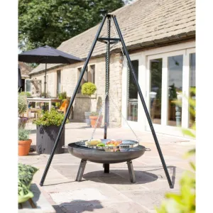 La Hacienda 108cm Tripod with Hanging Grill