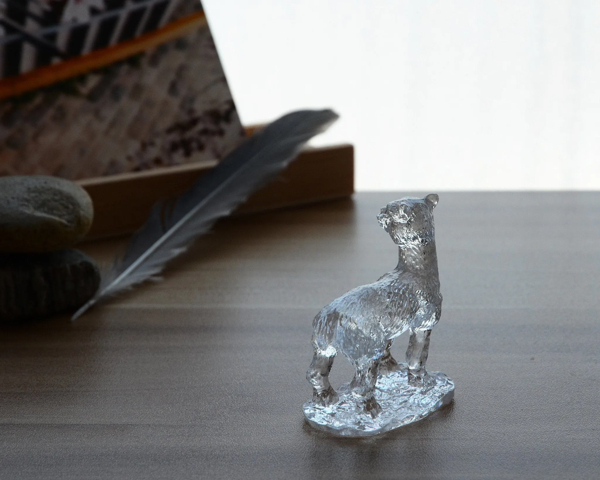 Liuli Crystal Alpaca Figurine