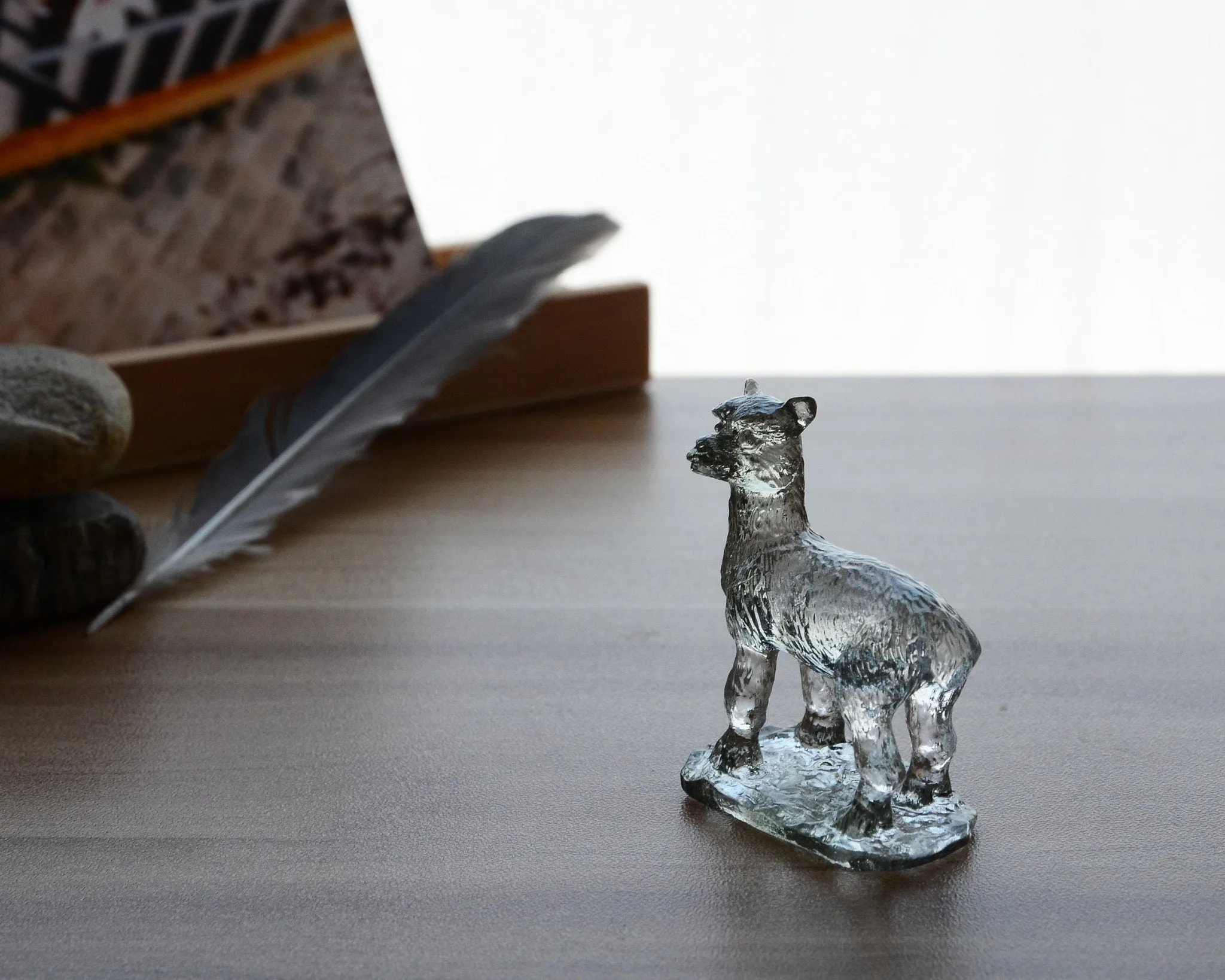 Liuli Crystal Alpaca Figurine