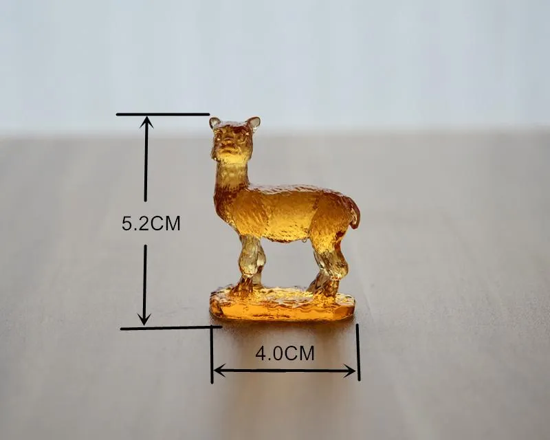 Liuli Crystal Alpaca Figurine